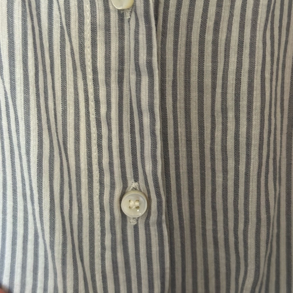 Doen Jane Striped Button-Front Blouse - Picture 5 of 7